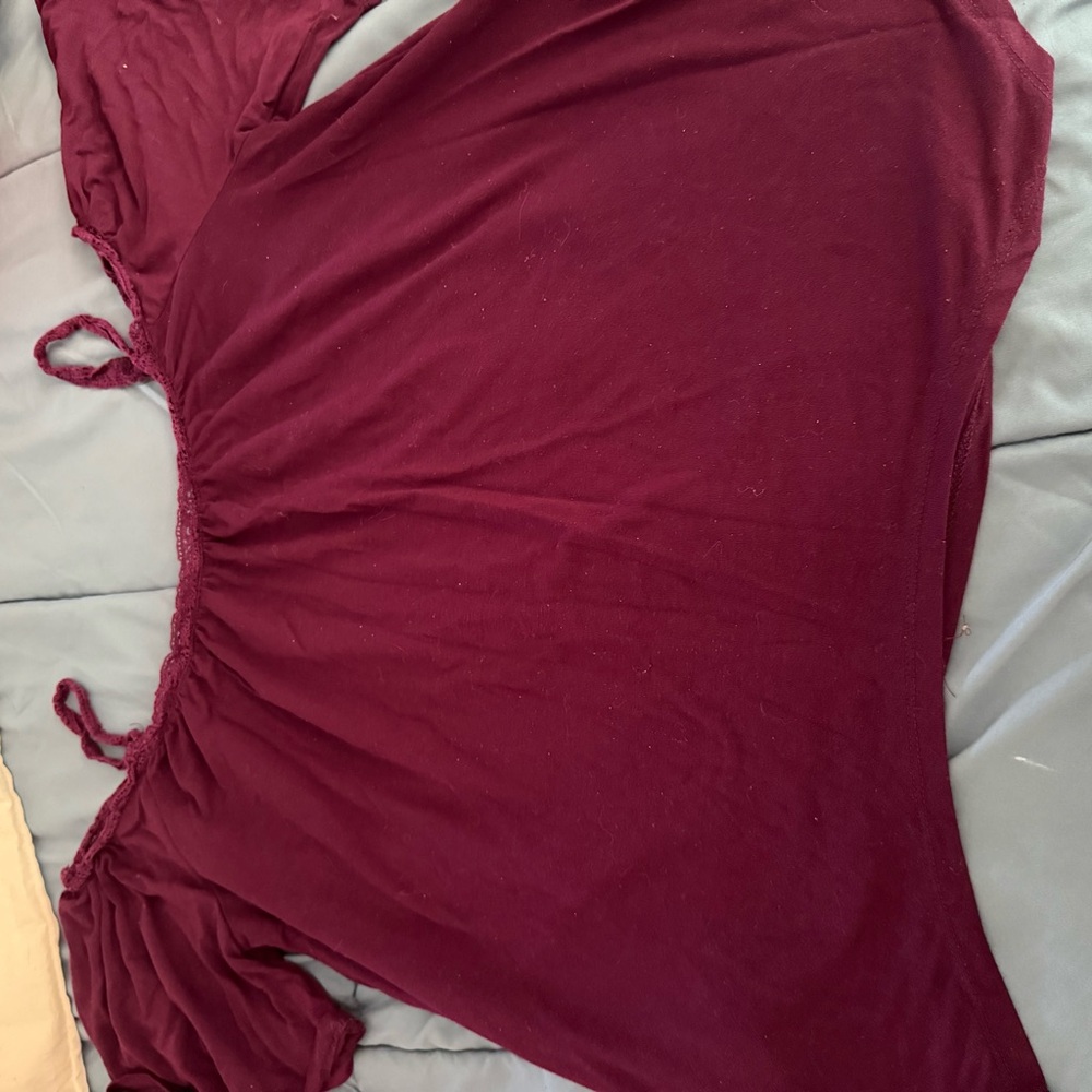 Mudd Women's Burgundy Blouse
